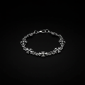 Silver Cross Bracelet - Wrist Shot